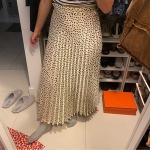 Zara Poka Dot Midi Skirt